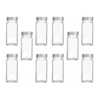 10pcs Versatile Seasoning Jars Decorative Home Kitchen Condiment Canisters