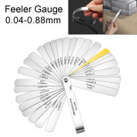 0.04-0.88Mm Feeler Gauge Gap Measurement สแตนเลสวัดความหนาเมตริก