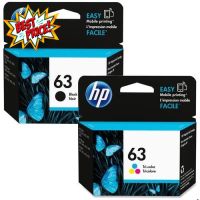 HP 63 Original Ink Advantage Cartridge (Tri-color/Black) | ตลับหมึก HP 63 (หมึก 3 สี/หมึกสีดำ) หมึกปริ้น/หมึกสี/หมึกปริ้นเตอร์/หมึกเครื่องปริ้น