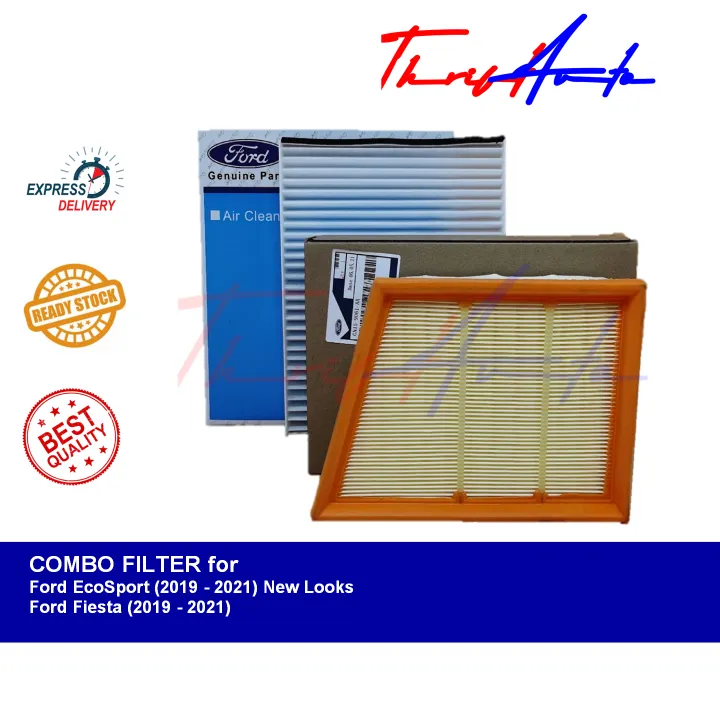 COMBO Filters (Aircon & Engine) for Ford EcoSport (2019 2021) New Looks and Ford Fiesta (2019