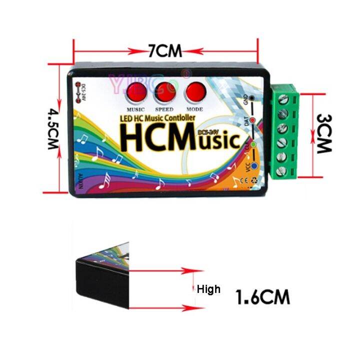 worth-buy-รีโมตควบคุมเพลง-spi-สีเต็มจอ5v-24v-ws2811-2811-1903มายากลแถบ-lcd-แหล่ง-modul-lampu-เทปควบคุมโคมไฟ-led