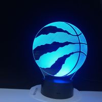 Cool 3D LED Basketball Sport Home Decoration illusion Touch Usb 7 Color Change Lamp Bedroom Night Light Child Boys Man Gift 2855