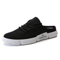 CODluba03411 Summer lazy half-slippers men fashion outside canvas sandals personality slippers men PMLT