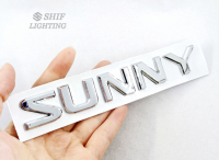 โลโก้ตัวอักษรแยก ซันนี่ นิสสัน SUNNY Logo Letter Car Side Rear Trunk Emblem Sticker Badge Decal Repalcement For NISSAN