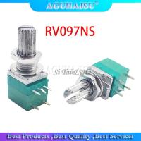 5pcs RV097NS 5K 10K 20K 50K 100K 500K with a switch audio 5pin shaft 15mm  amplifier sealing potentiometer WATTY Electronics