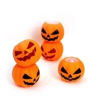 1 Pcs Decompression Luminous Pumpkin Toys Halloween Stress Release Restore Quickly Anti Fidget Squeeze Keychain Toy Soft Squishy