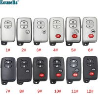 ❉☂ 2/3/4 Buttons Smart Remote Key Shell Case Fob for Toyota Corolla Camry Avalon Prius RAV4 Highlander 4 Runner Land Cruiser