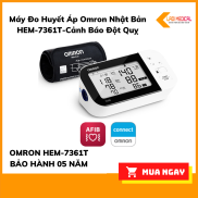 Máy Đo Huyết Áp Omron Nhật Bản HEM-7361T-Cảnh Báo Đột Quỵ - Bảo hành 5 năm