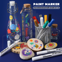 Paint Marker ปากกาเพ้นท์มาร์คเกอร์ กันน้ำ ปากกาอเนกประสงค์ ขนาดหัว 2.0  มม. 1 ด้าม มีให้เลือก 12 สี I LIT-MP01