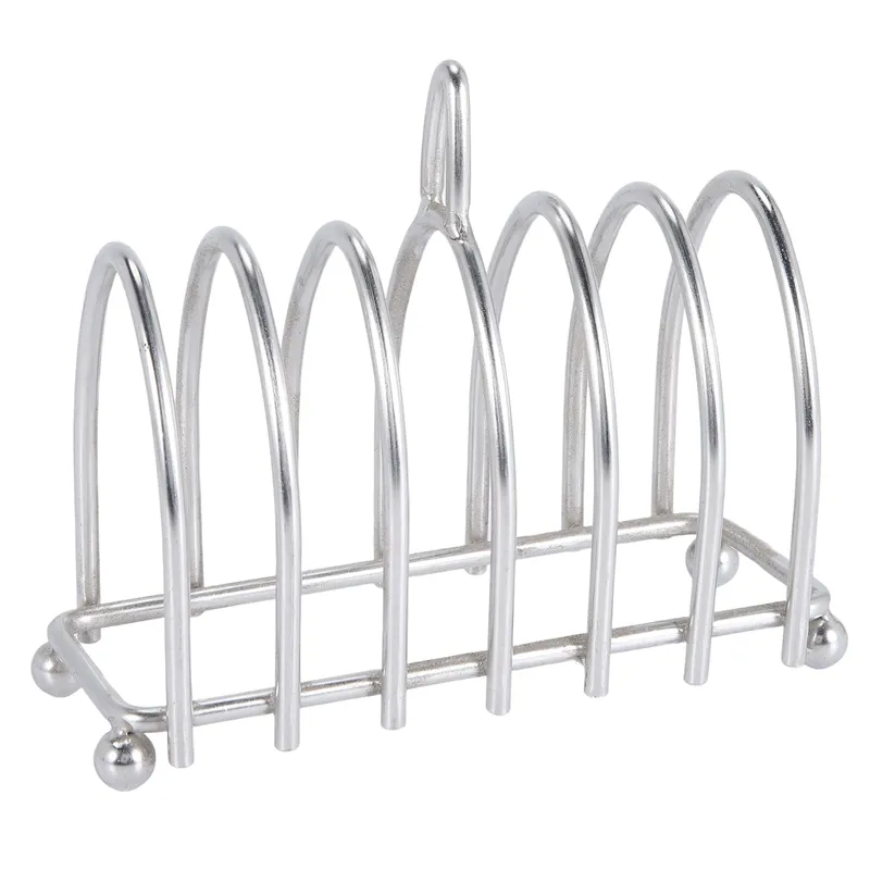 Toast Bread Rack Holder, Food Grade Stainless Steel Toast Rack, 6 Slice  Toast Rack With Ball Feet And Loop Handle, Toast Rack For Buffet Breakfast