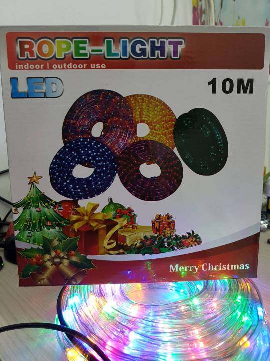 ไฟเส้นสายยาง-led-rope-light-ปลั๊กยาว-10เมตร-แสงไฟกระพริบ-เปิดค้าง-ปรับจังหวะได้