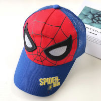 SpiderMans เด็กหมวกแบบตาข่าย Summer Sunhat หมวกเด็กใหม่ตาข่ายม่านบังแดดหมวกแบบตาข่ายหมวกเบสบอล AW26แฟชั่นและหลากหลายบุคลิกภาพ