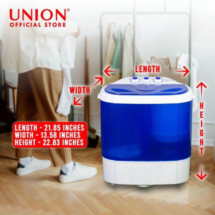 Union Mini washing with dryer (Twintub 2kg) Lazada PH