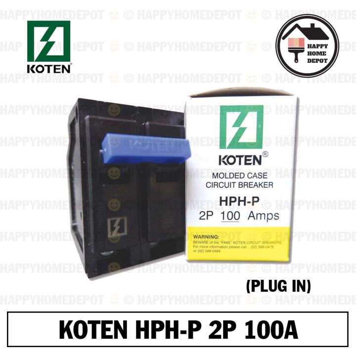KOTEN Bolt-On Type Circuit Breaker HPH 2P 15A / 20A / 30A / 40A / 60A ...
