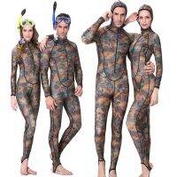 Dive Sail Men Women One Piece Lycra Wetsuit Skins Long Sleeve Spearfishing Diving Suit with Camouflage Pattern Anti UV Surf Suit