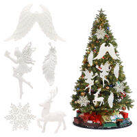 Xmas Tree จี้ Snowflake Angel Deer แขวนเครื่องประดับตกแต่งคริสต์มาสสำหรับ Home ของเล่นเด็ก2022 New Year Party