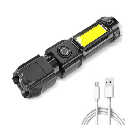 3โหมด T6 L-E-D ชาร์จไฟฉายมินิ Handheld Zoomable ไฟฉาย Lumen สำหรับฉุกเฉินและกลางแจ้ง