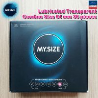 MY SIZE® Lubricated Transparent Condom Size 64mm ถุงยางอนามัย ขนาด 64 มม. คอนดอม Condoms MySize My.Size ถุงยาง จากเยอรมันนี