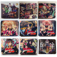 JoJo ที่หนีบธนบัตรลายการ์ตูน/อนิเมะคลิปเงิน,กระเป๋าสตางค์ใบสั้น Dompet Koin ชายและหญิงทำจาก PU สำหรับเด็กชายเด็กหญิงวัยรุ่นช่องใส่ภาพถ่ายนักเรียน0000