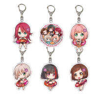 ปังดรีม! พวงกุญแจ Toyama Kasumi Ran Mitake น่ารักตัวเลขอะคริลิค Key Chain ผู้ถือแหวน Otaku ของขวัญโรงเรียนกระเป๋า Charm อุปกรณ์เสริม