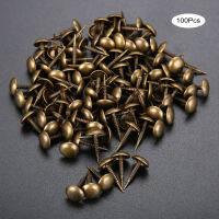 100Pcs Antique Bronze Upholstery Nails Jewelry Wood Box Sofa Furniture Tack Stud Pushpins Doornail Furniture Home Decor 8*15mm