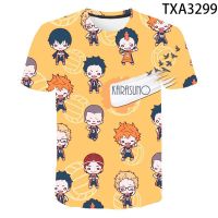 ฤดูร้อน Anime Haikyuu เสื้อยืด 3D ผู้ชายและผู้หญิงเด็กแฟชั่นสบาย ๆ สตรีทแวร์เด็กผู้ชายและผู้หญิงพิมพ์เสื้อยืดเย็นเสื้อยืด XS-5XL