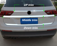 Keluli Tahan Karat Belakang อุปกรณ์ตัวครอบตามแบบฝากระโปรงท้ายแต่งทรงผม Kereta untuk 2016 2017 2018 Volkswagen VW Tiguan Mk2