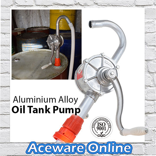 Easy-assembled Aluminum Alloy Petrol Lubricating Hand Rotary Oil Barrel Pump 