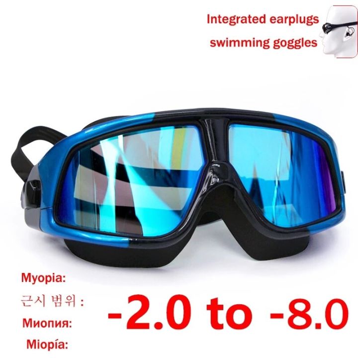 แว่นตาป้องกันหมอกว่ายน้ำสายตาสั้นแว่นตาว่ายน้ำมีใบสั่งยา-uv-แว่นตาว่ายน้ำสายตาสั้น