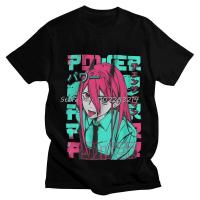 Mens Power Chainsaw Man T Tshirt Handsome Tshirt Leisure Harajuku Anime Manga Tees