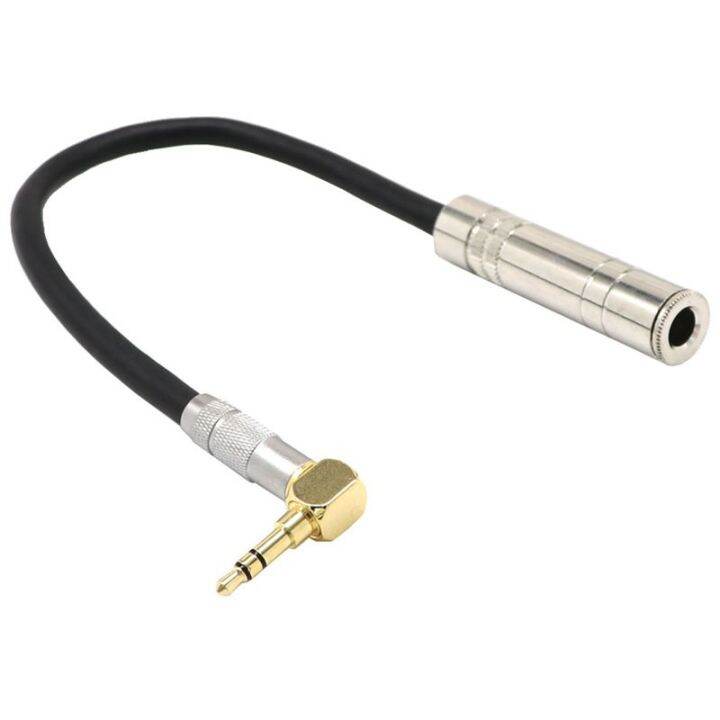 6.35 Female Stereo to 3.5 Male Plug Jack Stereo Hifi Mic Audio