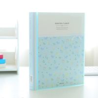 ﹍ 40 Pages A4 Paper Documents Floral File Holders Storage Binder Folder Pouch
