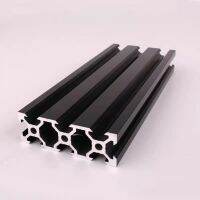 1pcs/2pcs 100-550mm 2060 2080 20100 Black T-slot Aluminum Extrusions Aluminum Profiles Frame for CNC Laser Engraving Machine