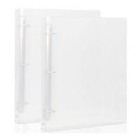 A4 Size 3 Ring Transparency Binder Cover Organizer Folder Holds 8.5 x 11 Paper Clear View Binder D Ring for School Office