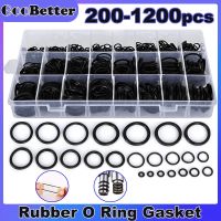 1200 buah O cincin Gasket karet silikon Orings Kit Gasket Sealing Set cincin tekanan tinggi o-cincin tahan minyak segel mesin cuci