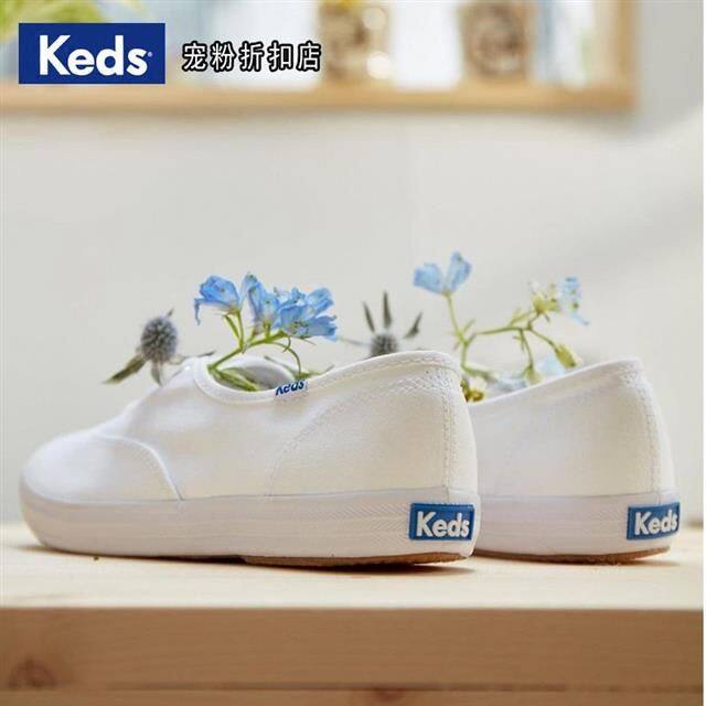 keds-รองเท้าผ้าใบลําลอง-พื้นนิ่ม-ระบายอากาศได้ดี-สีขาว-สําหรับสตรี-2021