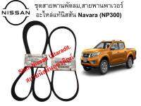 ชุดสายพานพัดลมและสายพานเพาเวอร์ แท้ศูนย์ NISSAN NAVARA NP300 เครื่องยนต์ YD25Ti