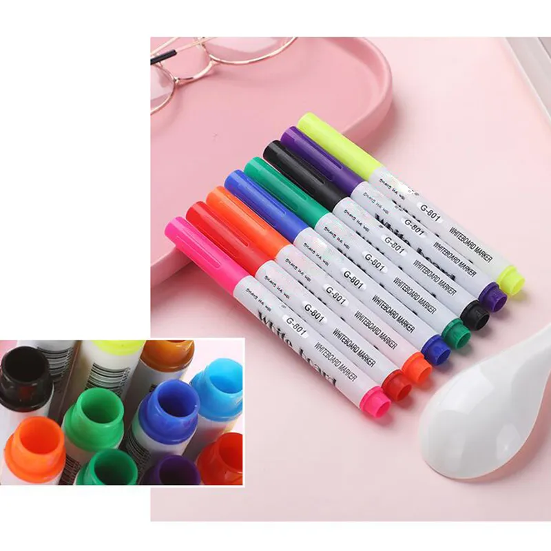 ANWELA Shop 8/12 Colors Magical Water Painting Pen Water Floating Doodle  Pens Kids Drawing Early Education Magic Whiteboard Markers