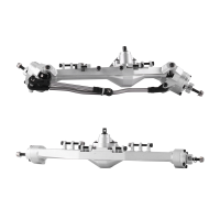 New Metal Integrated Currie F9 Portal Axle Integrated Front and Rear Door Shaft for Axial Capra UTB10 1.9 UTB 1/10 RC Crawler Car Accessories ,Silver