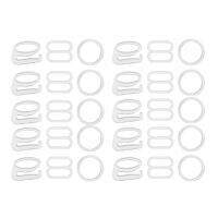 【cw】 10 Sets of Plastic Rings Slider Sewing Accessories Set ！