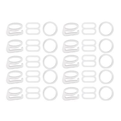 【cw】 10 Sets of Plastic Rings Slider Sewing Accessories Set ！