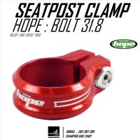 รัดหลักอาน ขนาด 31.8 HOPE : BOLT SEATPORT CLAMP สีแดง