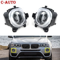 รถกันชนหน้า LED ไฟตัดหมอกโคมไฟ DRL ขับรถโคมไฟสำหรับ BMW X3 F25 X4 F26 X5 F85 2014 2015 2016 63177317251 63177317252