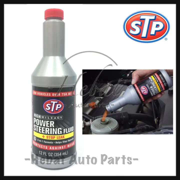 STP Power Steering Fluid + Stop Leak (354mL) Lazada