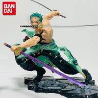 หนึ่งชิ้นยอดนิยมภาพอนิเมะ10ซม. GK Roronoa Zoro สามใบหุ่นตัวการ์ตูนอะนิเมะจำลองตุ๊กตาขยับแขนขาได้ของเล่นเด็ก