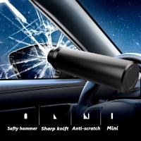 EAFC 2 in 1 Mini Car Safety Hammer Life Saving Escape Emergency Hammer Seat Belt Cutter Window Glass Breaker Car Rescue Hammers