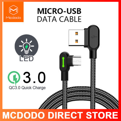 Mcdodo 90 ° Micro USBสำหรับAndroid Samsung Fastสายชาร์จ0.5M/1.2M/1.8M