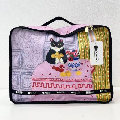 2023 สินค้าใหม่การ์ตูนแมวพิมพ์กระเป๋าคลัทช์กระเป๋าขนาดกลาง Travel Wash Storage Bag 736