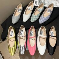 Women Korean fashion flat ballet shoes French retro Mary Jane shoes