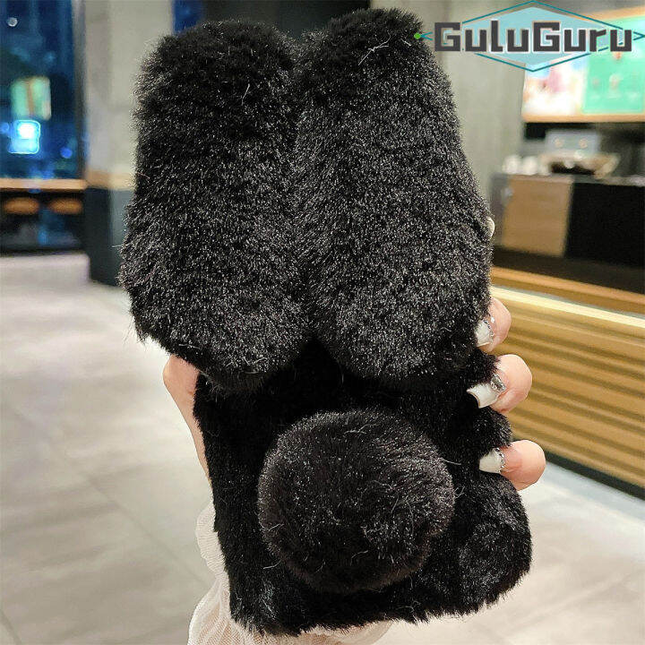 สำหรับ-samsung-s22-s22-s21-s21-s20-s20-s10-s10-s9-s9-s8-plus-น่ารัก-furry-case-super-soft-warm-furry-กระต่ายกระต่ายกระต่ายกระต่ายกระต่ายกระต่ายกระต่ายกระต่ายกระต่ายหูของเล่นกลับ-ที่หุ้มป้องกันขนปุยผ้า